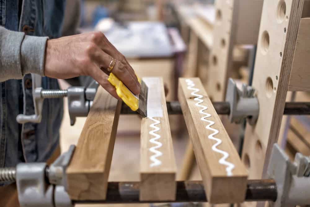 how to glue felt to wood