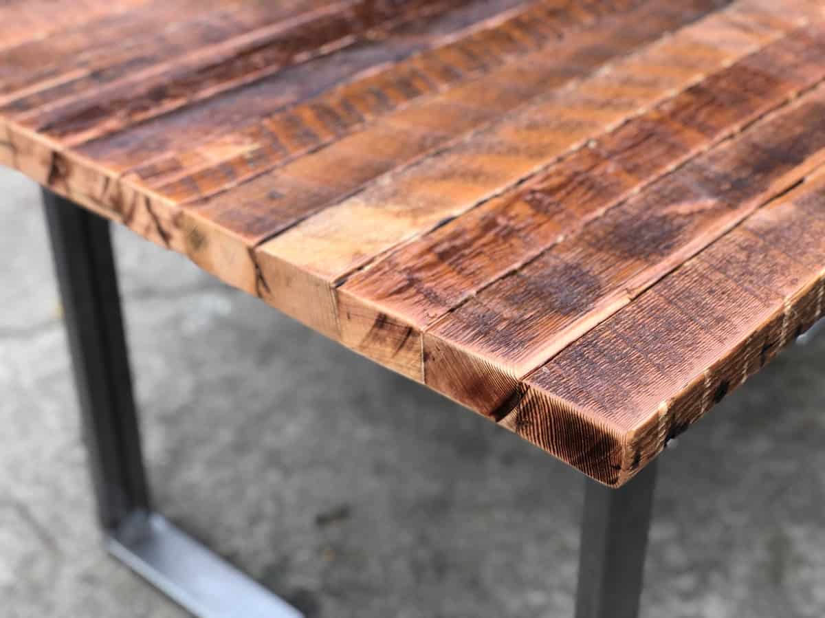 how to repair split wood table top