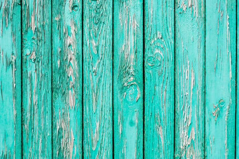 Turquoise wooden wall